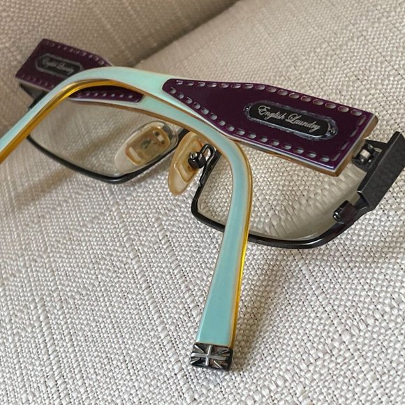 English Laundry Women Eyeglasses Frame Black/Grape Tone Glasses UNA 52[]16 135 - Picture 5 of 12